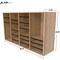 Adiroffice Medium Oak, MDF Wood, 11.8 in W, 23.9 in L, 39.3 in D ADI500-36-MEO-MK - alternate 4
